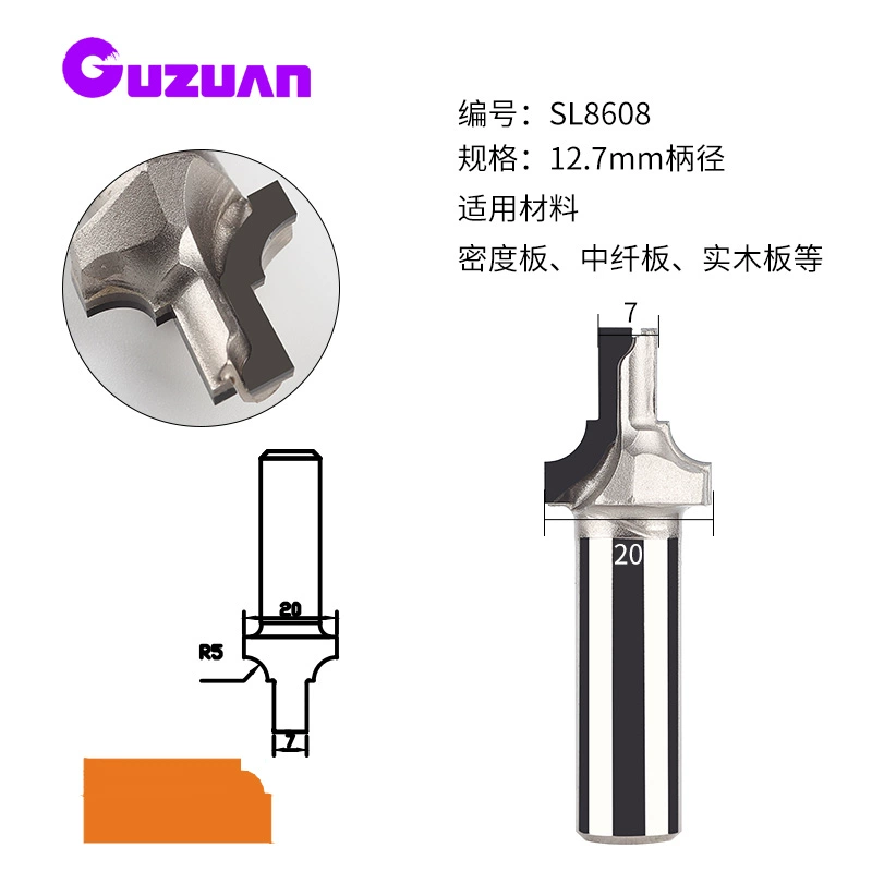 Kim Cương Chắc Chắn Dao Cắt Tủ Cửa Bảng Edge Cắt Bước Nhỏ Tròn Cạnh Dao Chamfering Cắt Dụng Cụ Làm Rau Cau mũi cắt cnc mũi cnc gỗ Dao CNC