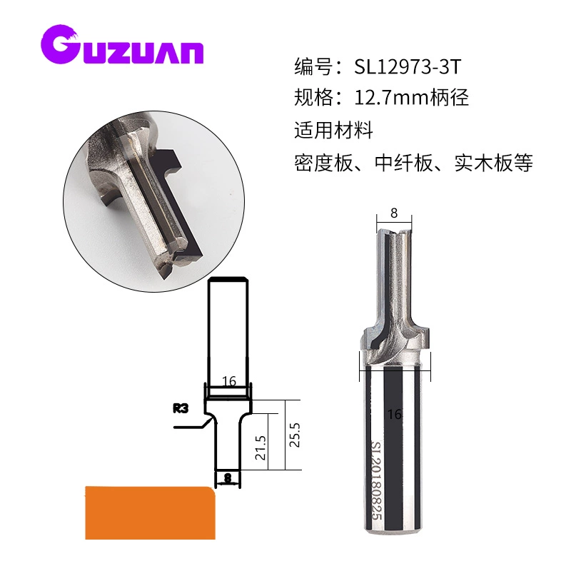 Kim Cương Chắc Chắn Dao Cắt Tủ Cửa Bảng Edge Cắt Bước Nhỏ Tròn Cạnh Dao Chamfering Cắt Dụng Cụ Làm Rau Cau mũi cắt cnc mũi cnc gỗ Dao CNC