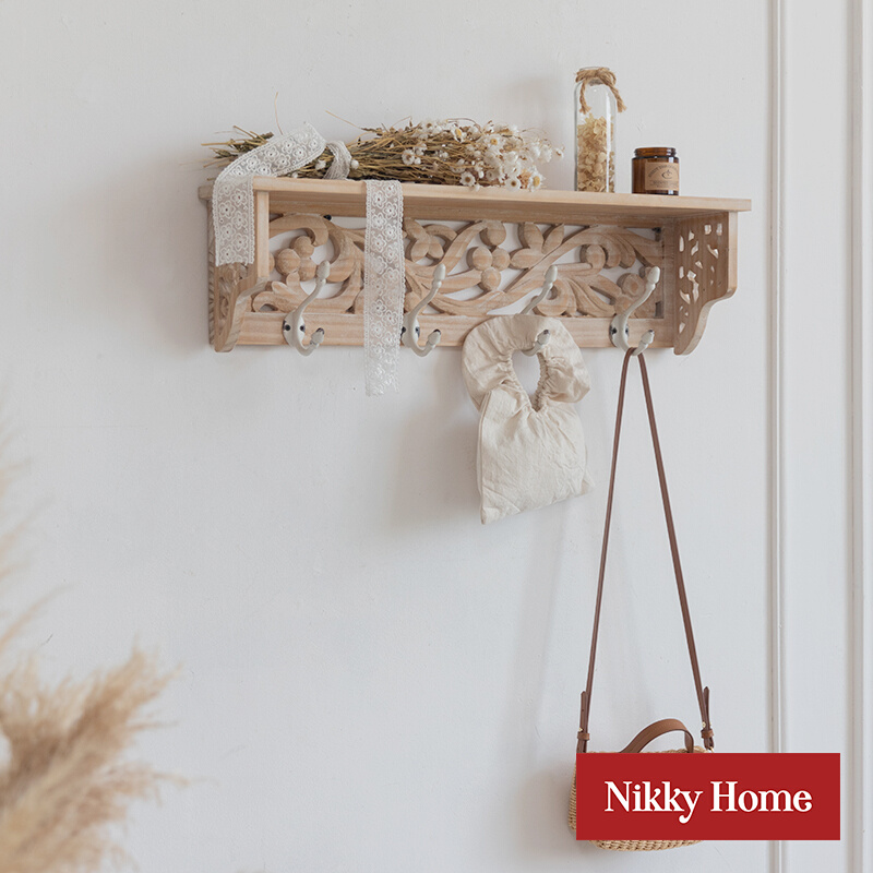 You Can Liveable Carved florists into the family Xuanguan bedroom Minjuku Nordic hanging clothes containing wall hooks