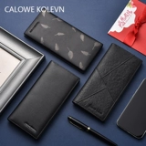 Calow Kolevn временный мужской кошелек длинный телячья кожи на искренний подарка на день рождения бренда