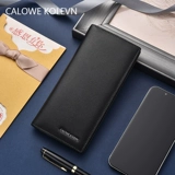 Calow Kolevn временный мужской кошелек длинный телячья кожи на искренний подарка на день рождения бренда