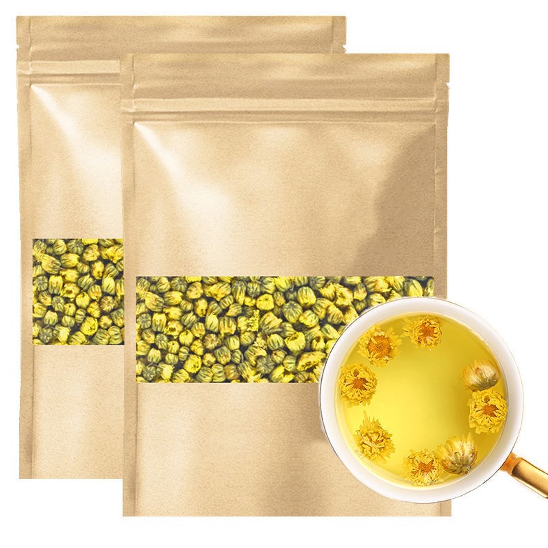 Tung Township Chrysanthemum Flowers 2021 New Chrysanthemum Throne Chrysanthemum Cassiae burdock root Hangzhou White Chrysanthemum Tea 50-500 grams