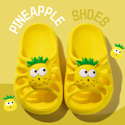 儿童拖鞋夏男女童室内防滑洗澡浴室软底家用小孩可爱宝宝凉拖鞋