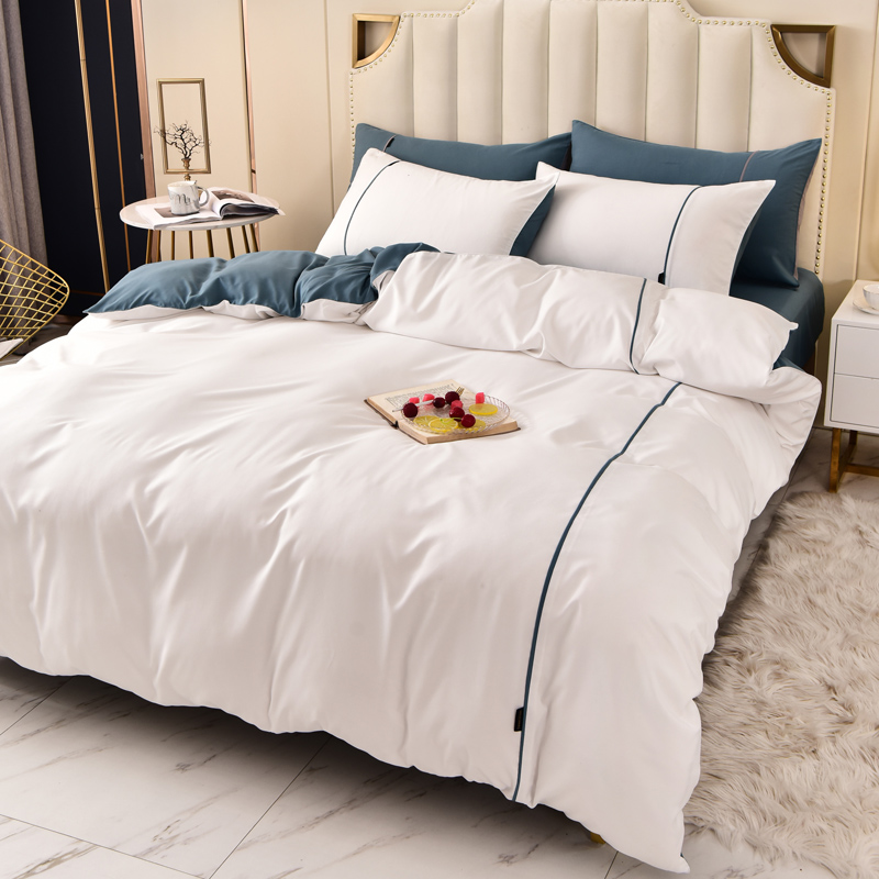 Summer brief bed Quilt Four Pieces With Quilt Core Bedding Nordic Wind Ins Bed Sheets 7-8 pieces of six sets