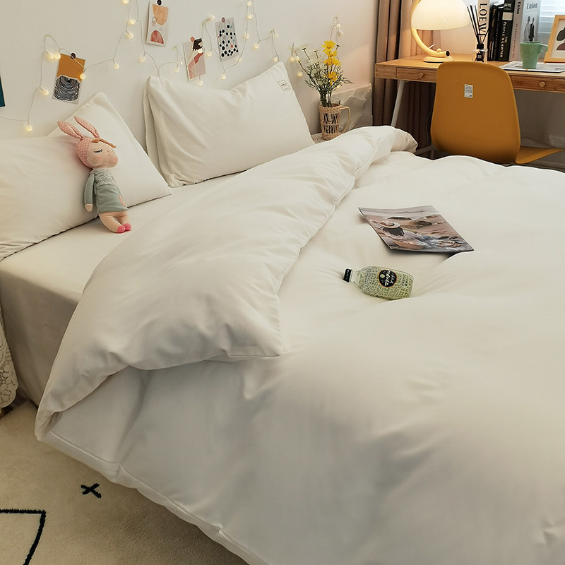 Minjuku Hotel Bed Four Pieces Of White Full Set Quilt Core Bedding eight sets of six sets of guesthouses Covered With Hood Summer Bed