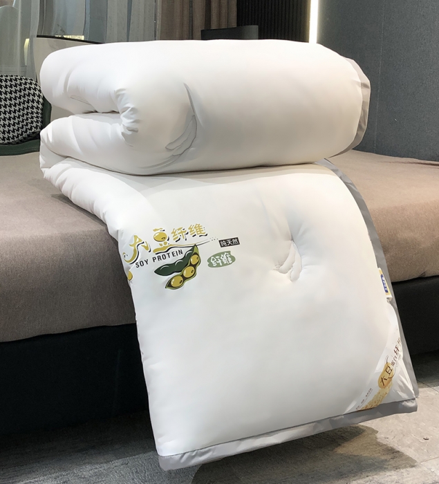 Soybean Fiber Quilt Summer quilted by air conditioning by summer cool quilt with core pillow core All season universal single double cotton quilted with spring autumn