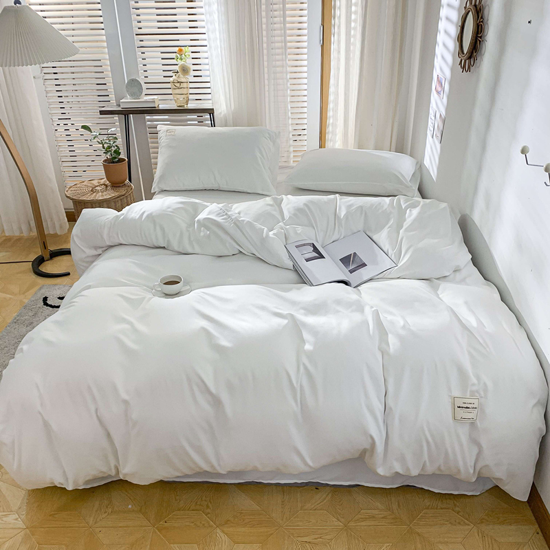 Hotel Guesthouse White Bed bedding Six pieces of cover with quilted bedclothes quilted with core pillow core seven pieces of five sets