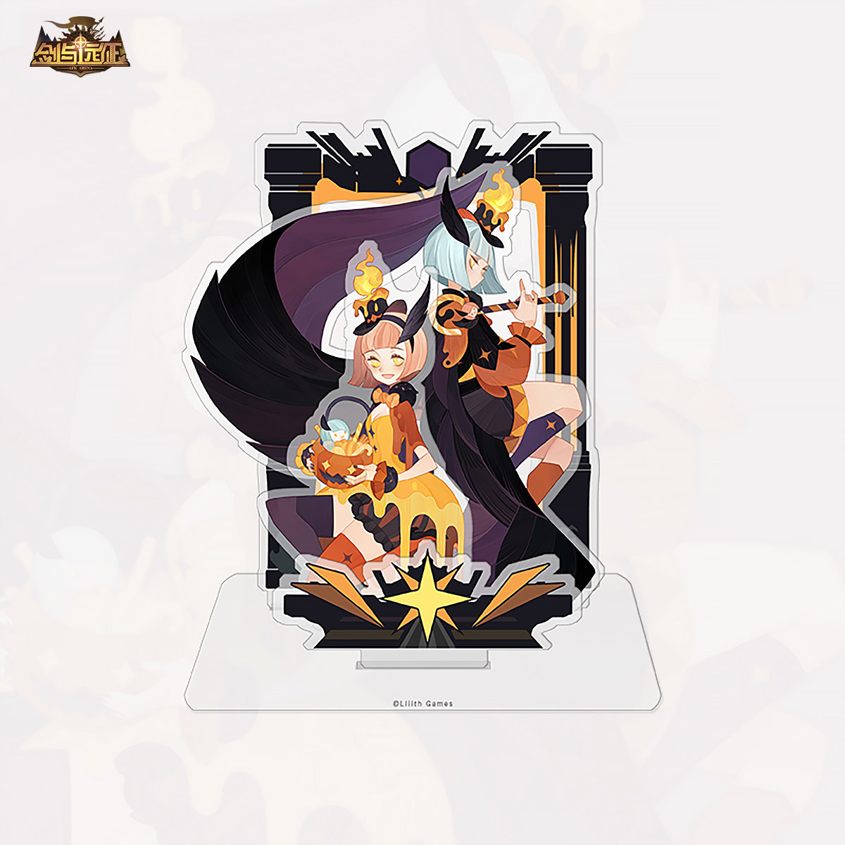 (Lilith Sword and Expedition) Twin Star Soul Tango Multilayer Character Acrylic Stand Ornament