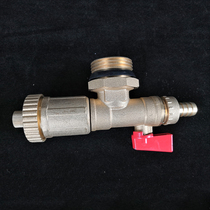 Henger warm floor heating radiator water distributor end automatic exhaust valve drain valve set brass exhaust valve
