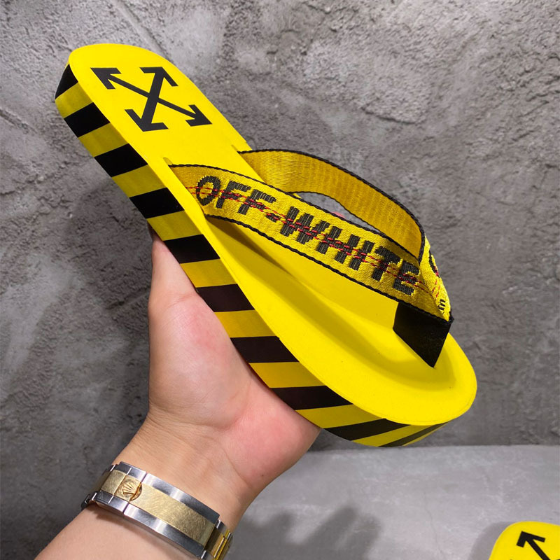 Off Ow Spring New Product Men's Flip-Flops, Home Slippers, Flat Non-Slip White Men's Slippers, Wear-Resistant Printed Slippers Off Ow Spring New Product Men's Flip-Flops, Home Slippers, Flat Non-Slip White Men's Slippers, Wear-Resistant Printed Slippers