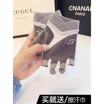 Summer thin breathable anti-slip abrasion resistant apparatus Training Anti-lifting Cocoon Roll Iron Riding Fitness Gloves male and female half finger movements