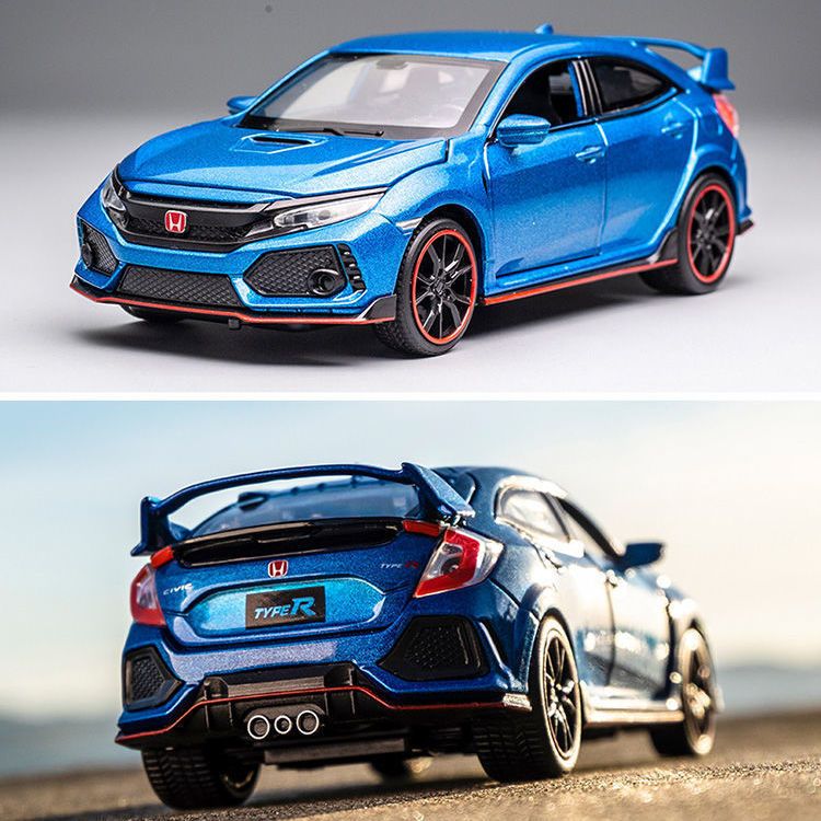 本田思域gtr车模战神尼桑仿真跑车丰田ae86汽车模型车合金车玩具