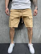 New Fashion Summer Men's Multi-pocket Cargo Shorts Loose Out