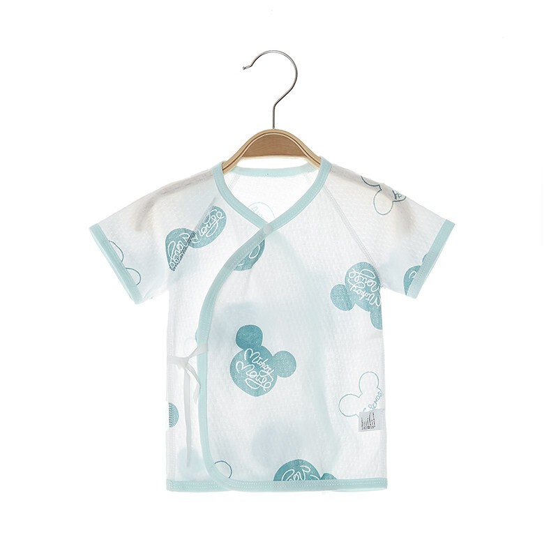 【70% off Special Zone】Brand Discount Store Clearance Newborn Baby Full-Back Romper Summer Pure Cotton Short-Sleeve Monk-Style Top
