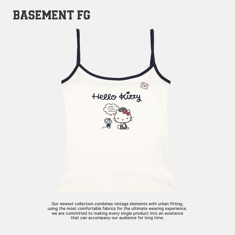 Basementfgxhellokitty Cartoon Print Camisole Cute Top 261010098005