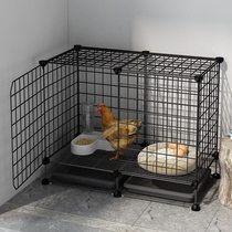 Chicken cage household outdoor raising small chicken coop balcony cage duck cage wire fence brooding large extra large chicken house