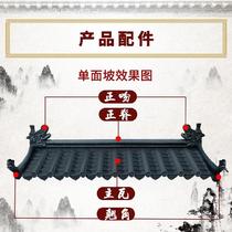 Club house door anti-moisture villa eaves one-in-one connecting board custom simulation of ancient eaves resin restaurant