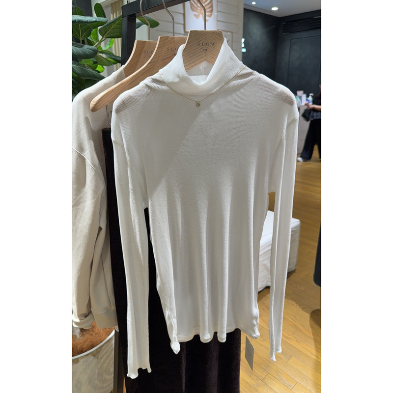 Limited Edition Yorozuya No. 2 Store District 23 Japanese-Made High-Neck Versatile Solid Color Knit Sweater Kkswla0936 Limited Edition Yorozuya No. 2 Store District 23 Japanese-Made High-Neck Versatile Solid Color Knit Sweater Kkswla0936