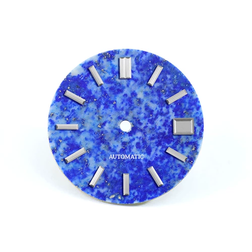 Циферблат из натурального лазурита, модифицированный Seiko каменный циферблат, без минутной отметки, без люминесцентного механизма NH35, 28,5 мм