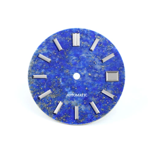 Циферблат из натурального лазурита, модифицированный Seiko каменный циферблат, без минутной отметки, без люминесцентного механизма NH35, 28,5 мм