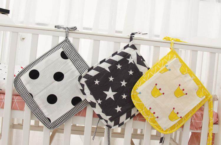 Crib hanging bag Diaper bag bedside hanging bag Crib bedside storage bag Storage bag Storage bag
