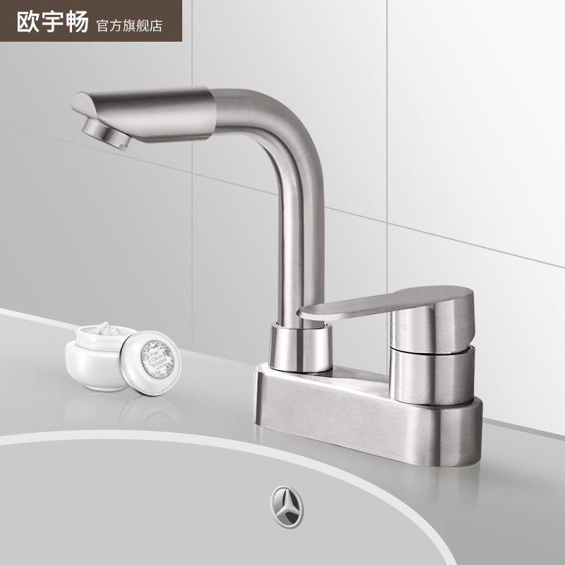304 stainless steel washout basin single to double hole hot and cold tap old fashioned washbasin double take three holes bathroom table basin