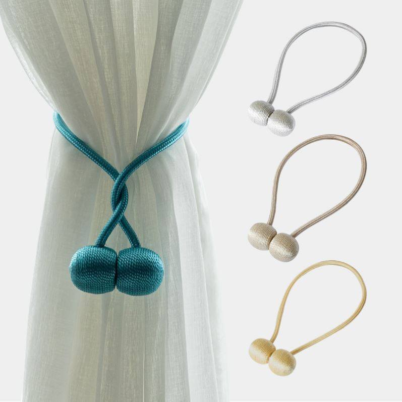 Curtain straps 2022 new light luxury pair of magnetic buckle straps new house bedroom living room decoration accessories