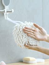 Chenil wipe handball Japanese quick dry kitchen hanging round round fat wipe hand towel thick bathroom cute rag