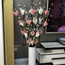 Suitable for putting the bedroom of the imitation flower TV next to the ornament flower high-end 2021 new living room plus vase