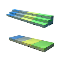 Music choir podium retractable solid wood choir podium plastic ladder stage removable folding three-layer photo stage