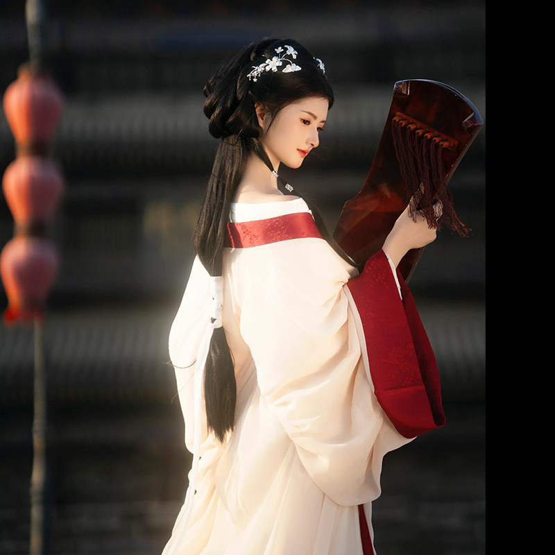 马山楚墓战国袍汉服女2024新款古装成人大袖衫古风2025小个子直裾