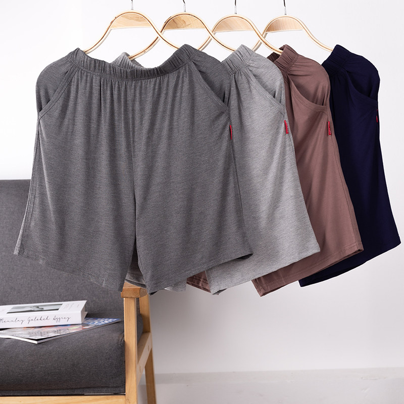 Pajama pants men's modal shorts summer thin five-point pants casual loose large size can be worn out sports home pants