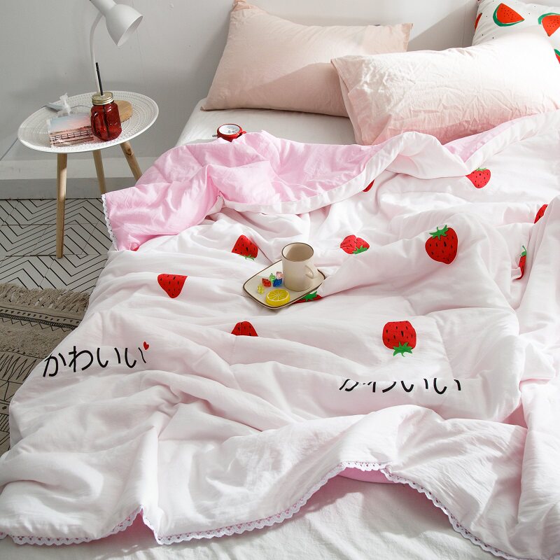Water cotton air conditioning is washed by summer shells in summer sheets of children single double spring and autumn can be washed