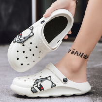 Dongle Shoes Mens Summer Outwear 2022 New Thick Bottoms Lovers Stomachfront Shit Sports Casual Beach Sandals Anti Slip