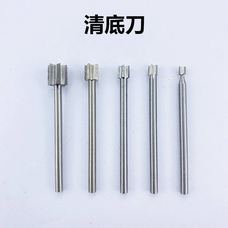 3mm Clear Bottom Knife Electric White Steel Knife Woodworking Engraving Knife Slotting Clear Bottom Wood Carving bit 6mm clear mid-knife-Taobao