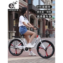 Phoenix new folding bicycle solid tire ultra-light portable commuter bike 22 inches 24 men and women adult free installation