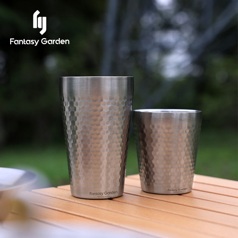 Fantasy Garden Dream Garden double-layer insulation anti-scald stainless steel cup outdoor camping coffee drinking cup