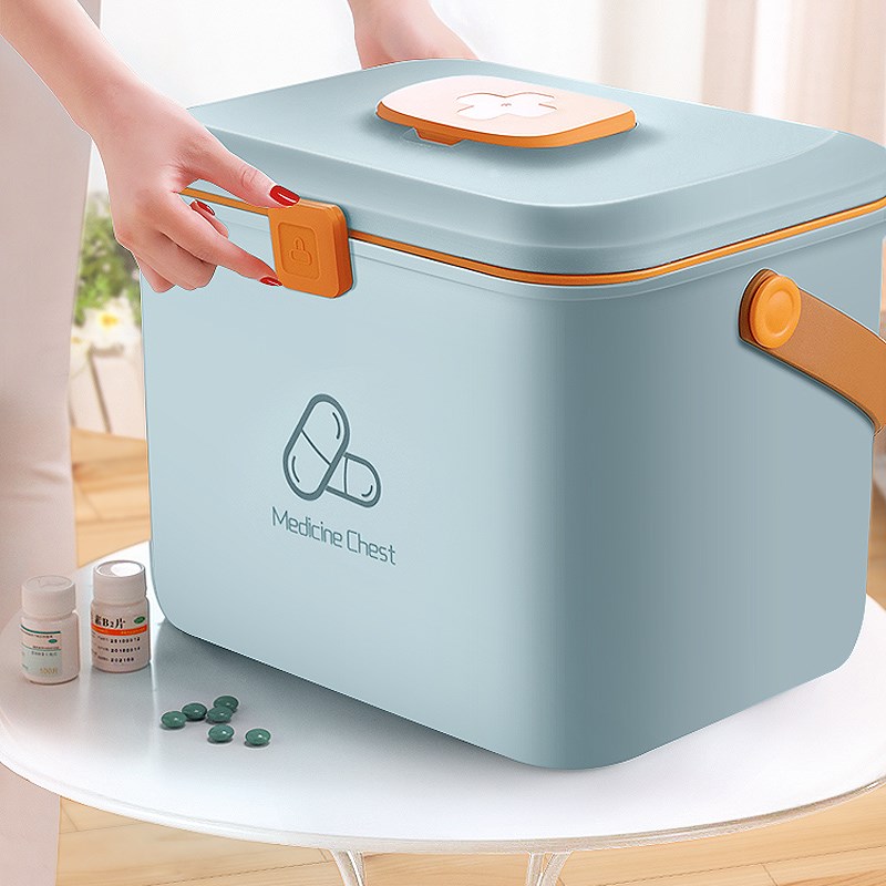 Medicine box household container box medicine box full multi-layer large-capacity family medicine box