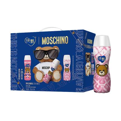 【纯甄】联名款白桃石榴酸奶230g*10