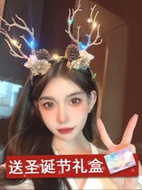 New Year Headwear Hairpin Hairpin Hair Clip Elk Deer Head Stirrup Christmas Deer Corner Hair Stirrup New Dress New Dress Trinket Accessories Hair Accessories