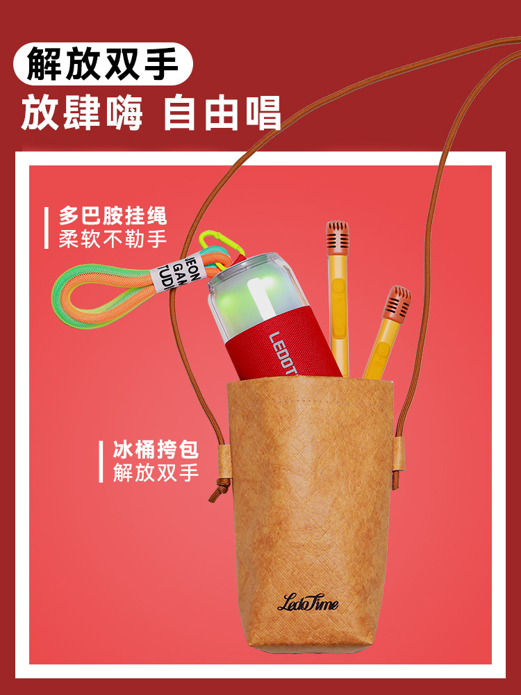 Leduo Microphone and Speaker Combo, Bluetooth Children's Home Singing Speaker, Karaoke, Birthday Gift, Family Ktv