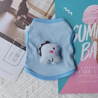 Синий хлопковый летний динозавр