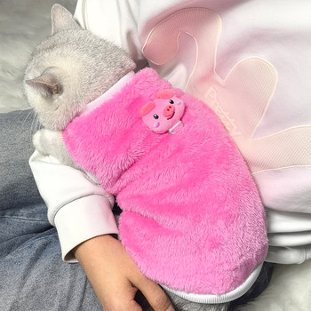 Cat clothes for autumn and winter plus velvet to keep warm and prevent shedding