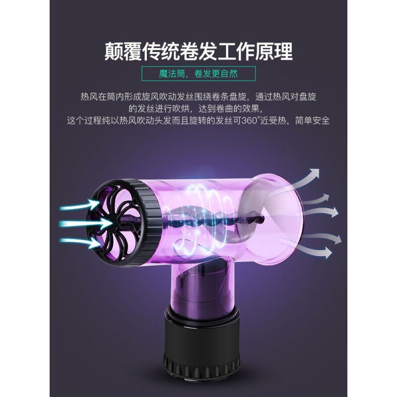 Hair dryer magic tornado blowing curly hair big wave artifact big curly lazy person care styler hair dryer accessories