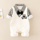 Baby clothes autumn jumpsuit cute super cute baby boy fake two-piece suit going out clothes romper spring and autumn coat