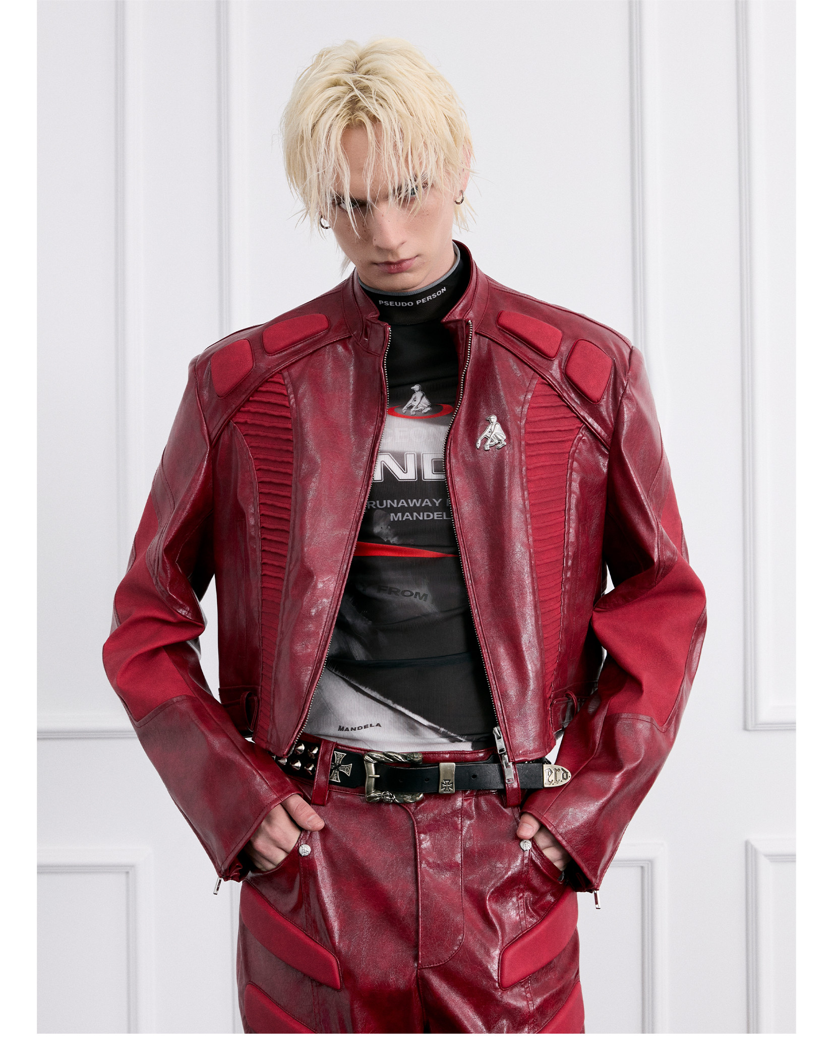 FACEON LAB Akira Cropped Biker Jacket