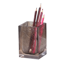 Nordic light luxury creative office desk pen holder high-end makeup brush eyebrow pencil comb storage tube customized LOGO