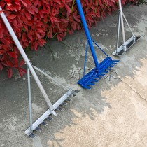 Track and field long jump sand pit sand smoother aluminum alloy toothed and toothless flat sand plate sand scraper stainless steel dual-purpose sand rake