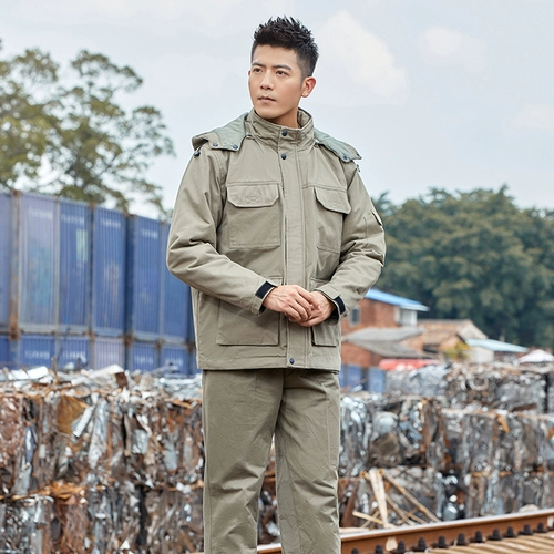 Зимняя куртка для работы, съемный пуховик, увеличенная толщина, делается под заказ