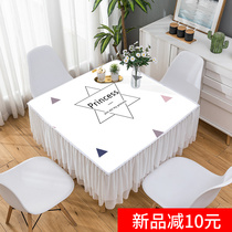 Cloth Art Square Table Cloth Square Table Cloth Domestic Quartet Brief Nordic Table Cloth Mahjong Table Geb Waterproof